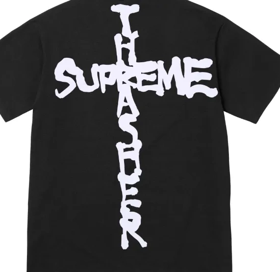 English Black White XL S L and M Cross T-shirt 0520